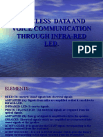 Wireless Data and Voice Communication Through Infra-Red LED