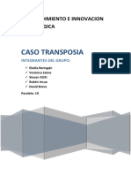 Caso Transposia: Emprendimiento E Innovacion Tecnologica