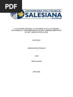 La Economía Mundial y Su Incidencia en La Economía Ecuatoriana