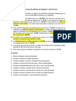 Caso Practico de Capital de Trabajo y Activo Fijo