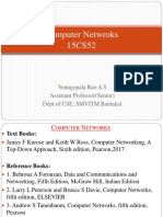 Computer Netwroks 15CS52: Venugopala Rao A S Assistant Professor (Senior) Dept of CSE, SMVITM Bantakal