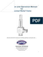 Thermal Relief Valve Instructions & Operations Manual