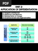 Application of Differentiation