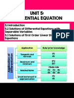 Unit 5 Differential Equation