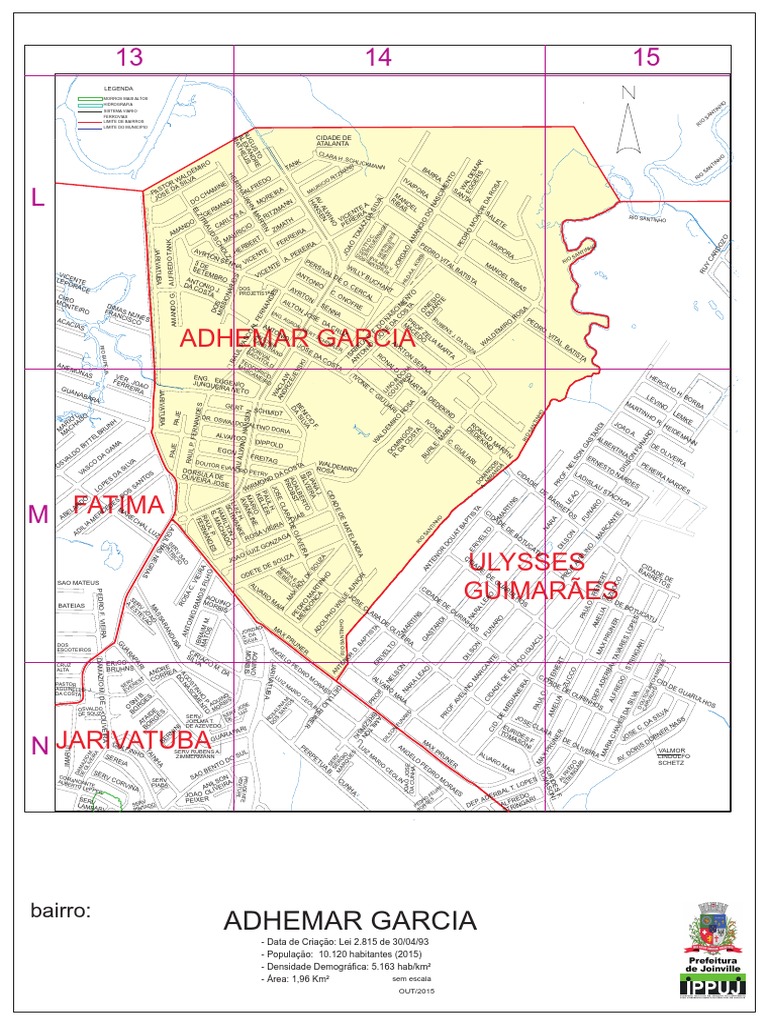 Mapa dos Bairros de Joinville | PDF