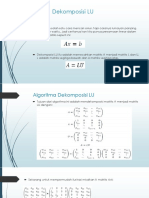 Algoritma Dekomposisi LU