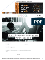 A La Chica Que Me Sustituyó - Por Favor, Cuida de Él - Upsocl