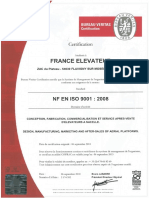 Certificat ISO9001 1
