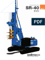 Soilmec SR40 Hydraulic Rotary Piling Rig Specifications - 2017