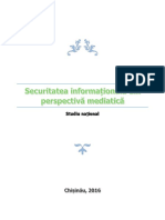 Studiu - Securitatea Informationala Din Perspectiva Mediatica - 2016