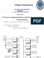 B.M.S - College of Engineering: PV Source Integrated Micro-Grid For Power Quality Improvement