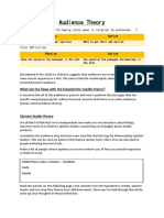 Audience Theory Handout 1