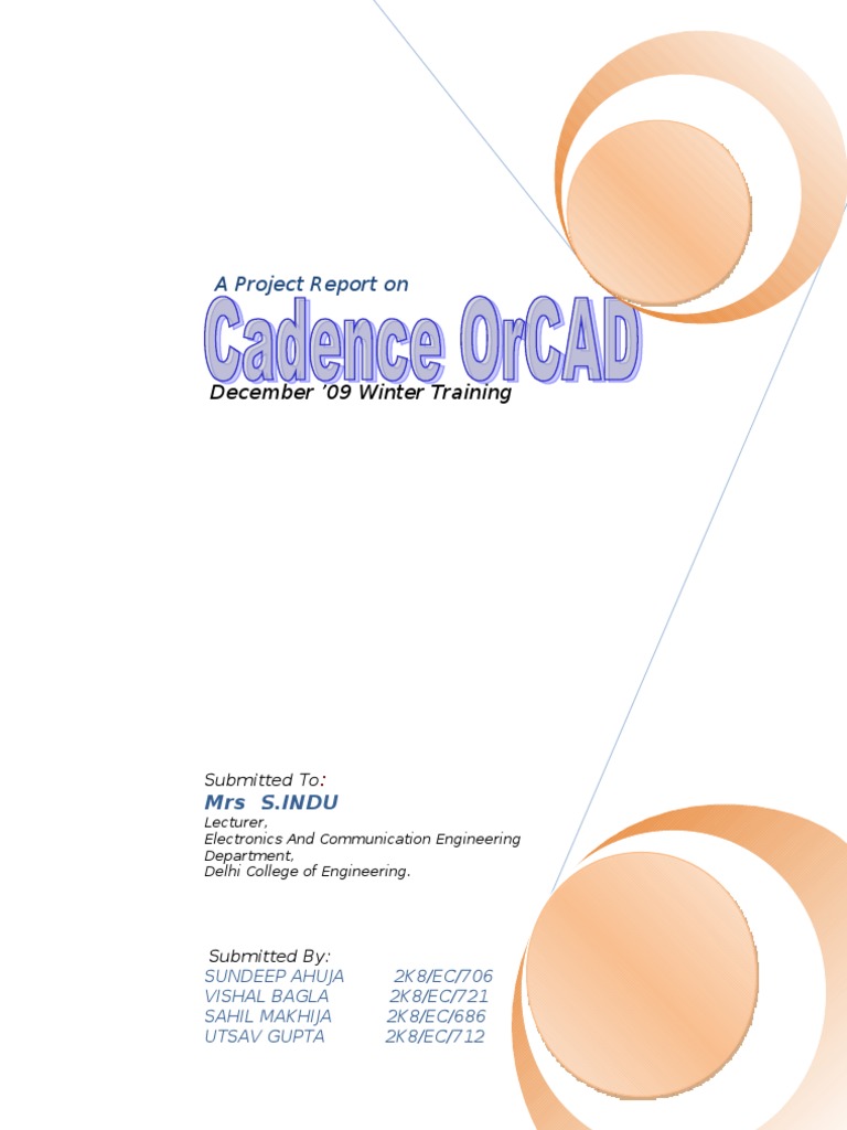 A Project Report On: December '09 Winter Training | PDF | Design ...
