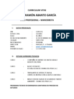 Curriculum Vitae Juan Ramon