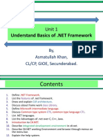 Unit 1 - Understand Basics of .NET Framework