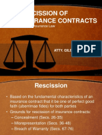 Lecture 07 Rescission of Insurance Contracts