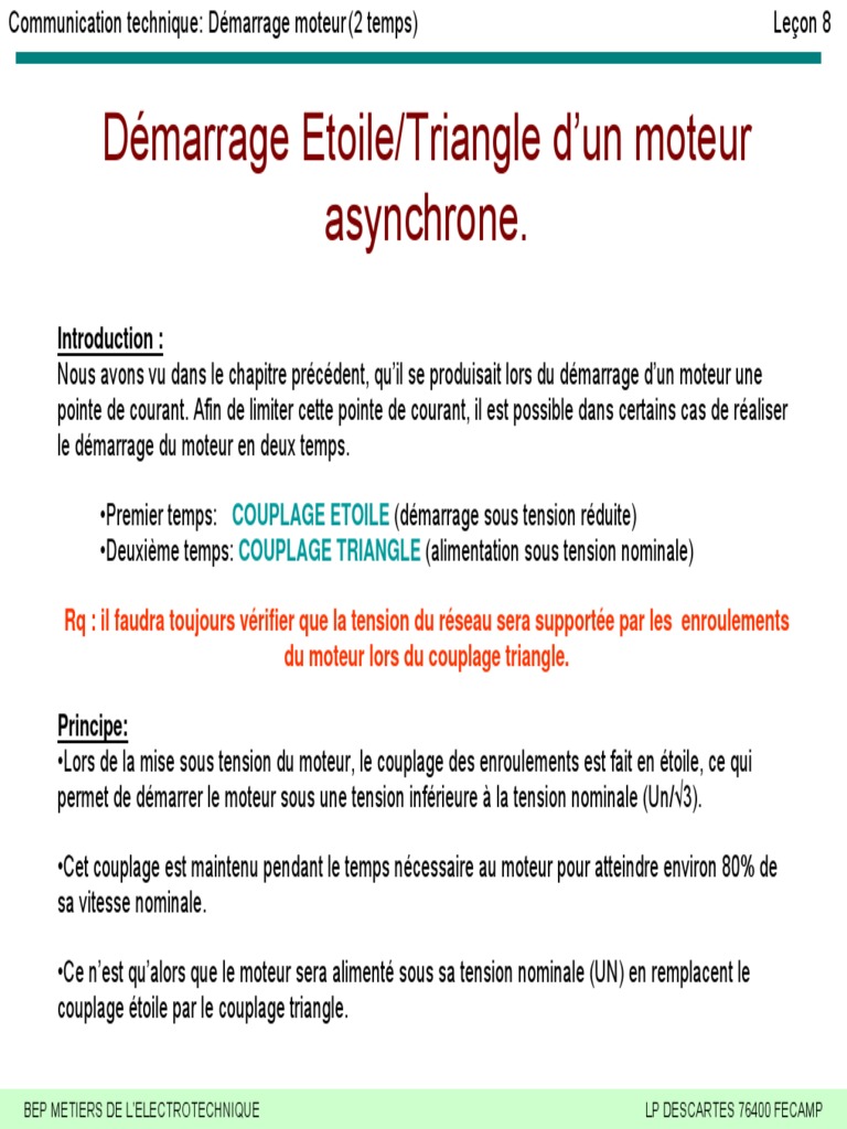 Etoile Triangle PDF | PDF | Électrotechnique | Électromagnétisme