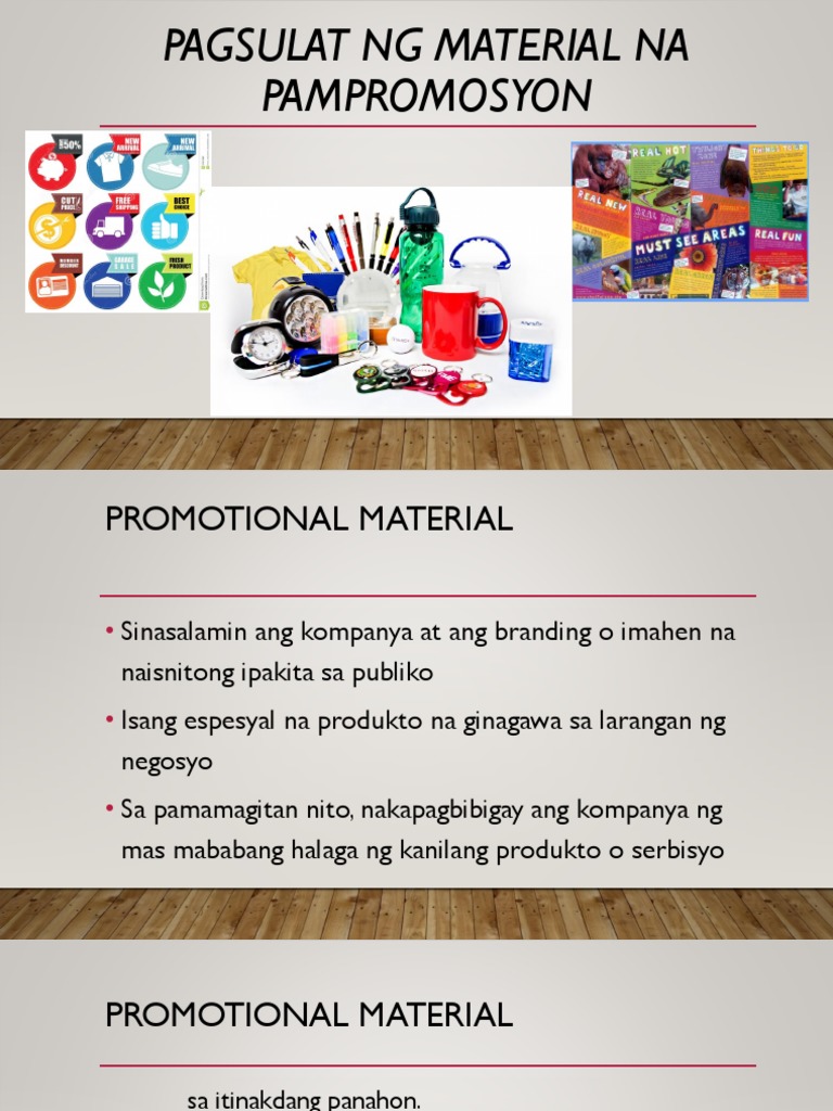 Pagsulat NG Materyal Pampromosyon | PDF