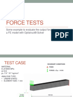 Force Tests: Some Example To Evaluate The Output Force in A FE Model With Optistruct® Solver