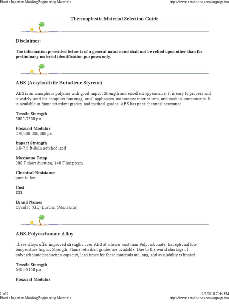 Plastic Injection Molding E | PDF | Poly(Methyl Methacrylate) | Nylon