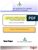 PM Method Statement For A Construction Project