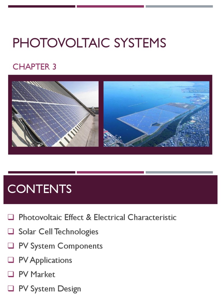 Photovoltaic System Design Overview | PDF | Thin Film Solar Cell ...