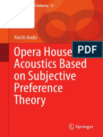 Opera House Acoustics Based On Subjective Preference Theory - Yoichi Ando