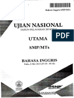 Soal UN SMP Bahasa Inggris 2015 - Mahiroffice.com