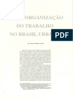 A (Des)Organização Do Trabalho No Brasil Urbano