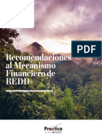 Recomendaciones Al Mecanismo Financiero de REDD+