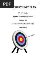 Final Archery Unit Plan