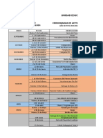 Cronograma de Actividades General 2017-2018 Presencial