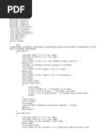 Flight Reservation System C++ Program