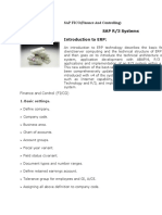 SAP R/3 Systems Introduction To ERP:: SAP FICO (Finance and Controlling)