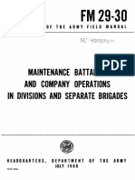 FM29-30 Maintenance Battalion and Company Operations in Divisions and Separate Brigades 1968