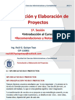 Formulación Proyectos