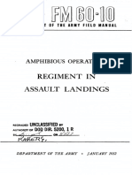 FM60-10 Amphibious Operations Regiment in Assault Landings 1952