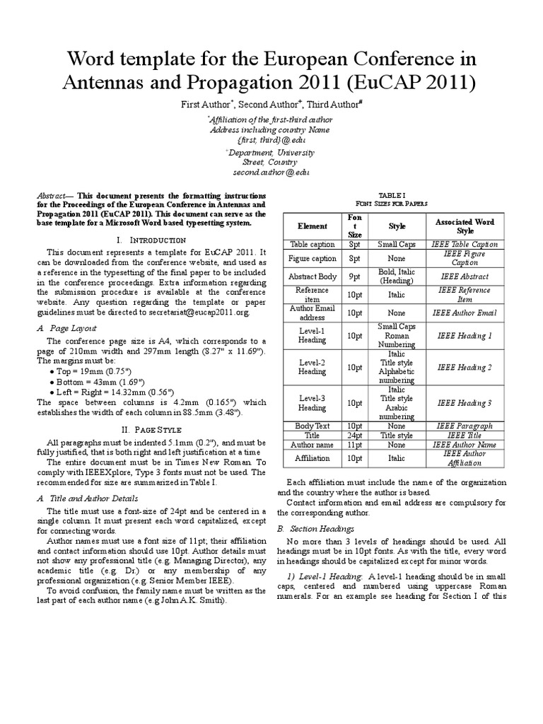 Ieee Word Template | PDF | Portable Document Format | Microsoft Word