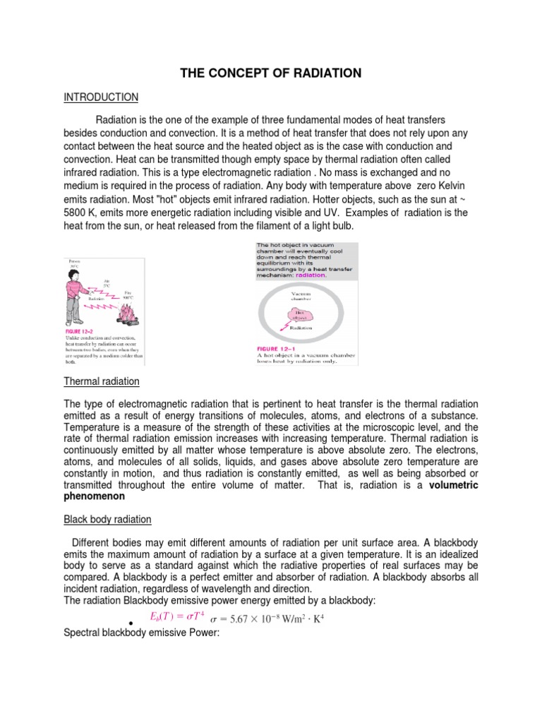 Understanding Thermal Radiation Concepts | PDF | Electromagnetic ...