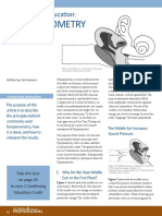CE Article - Tympanometry PDF