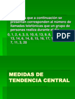 Medidas de Tendencia Central