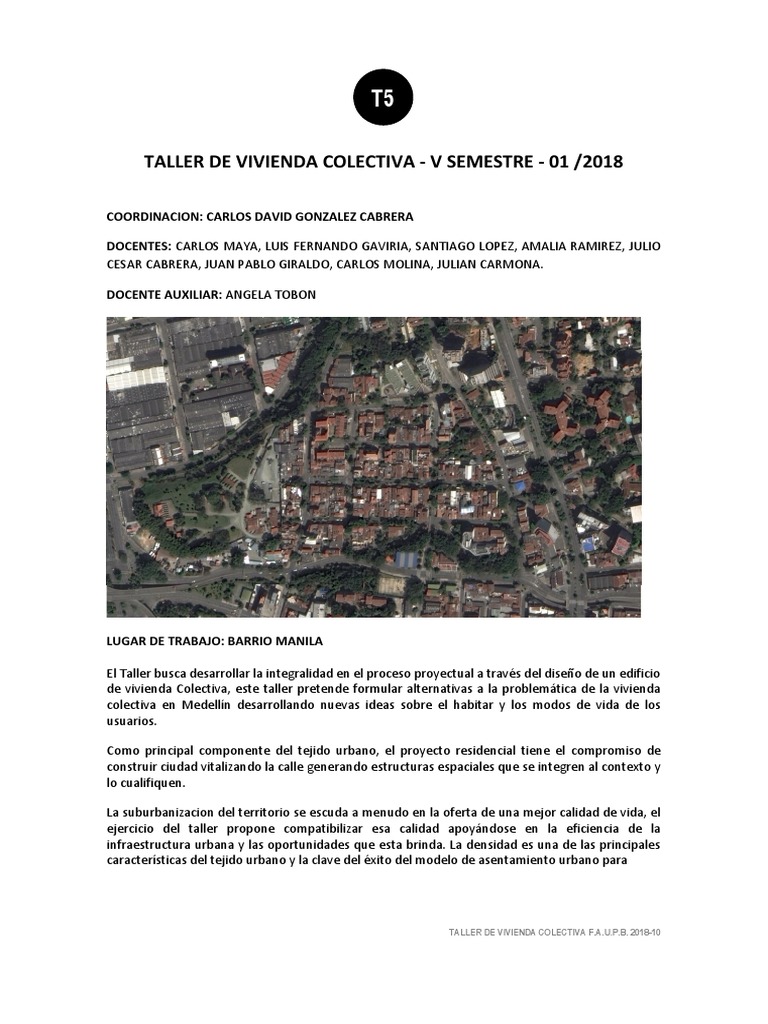 Taller de Vivienda Colectiva 2018-10 | PDF | Teoría | Sociedad
