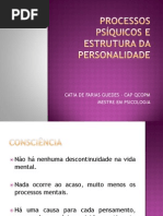 1 - PROCESSOS PSÍQUICOS e ESTRUTURA DA PERSONALIDADE