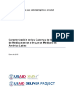 Caracterización de Las Cadenas de Suministro de Medicamentos e Insumos Médicos en América Latina