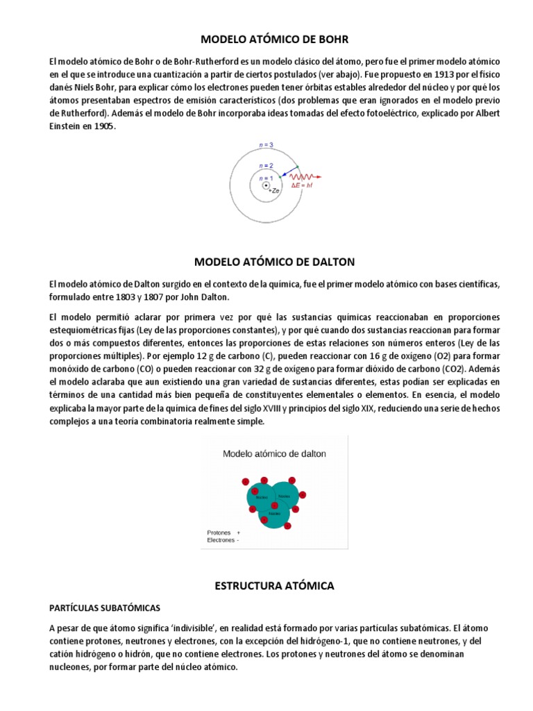 Modelo Atómico De Bohr