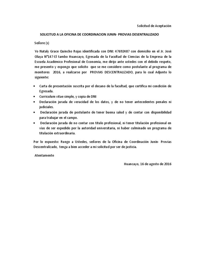 Solicito | PDF