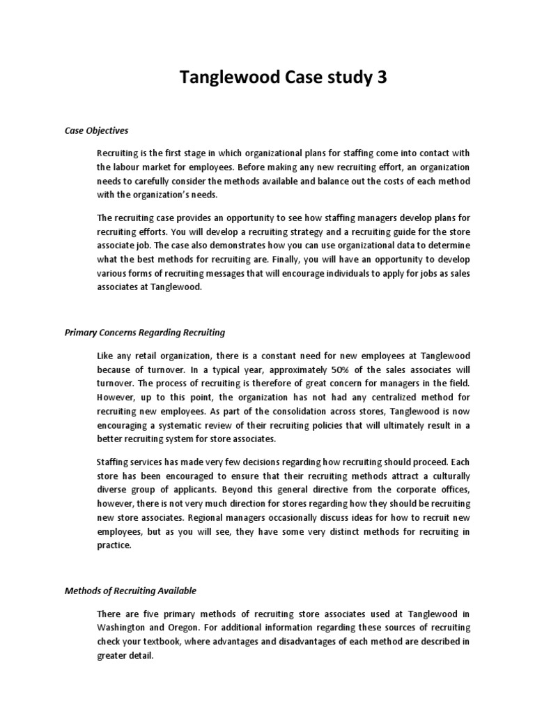 Case Study 33 | PDF | Recruitment | Employment