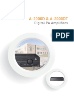 1231 A 2000d A 2000dt Series Digital Pa Amplifiers Brochure Brochure