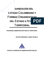 TESIS - Organización del Estado colombiano y formas organizativas del Estado a nivel territorial - ESAP.pdf