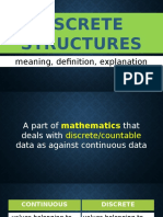 Discrete Structures: Meaning, Definition, Explanation